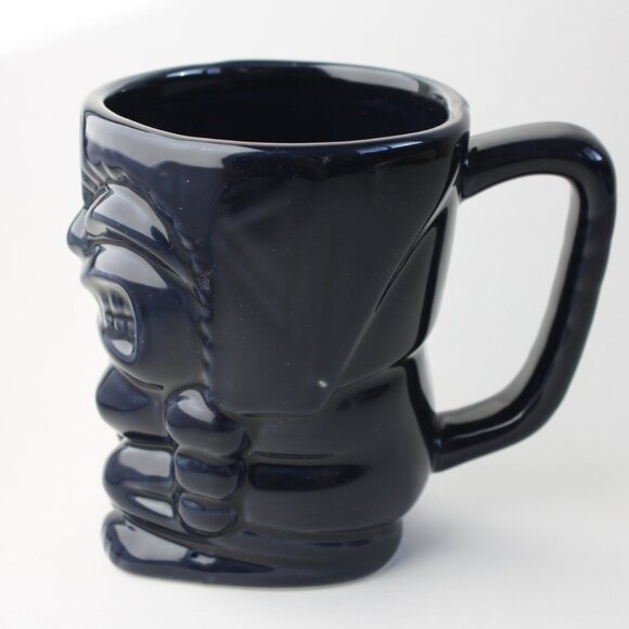 Vintage Tiki Mug Navy Blue tiki mug Tiki party NBU - Picture 3 of 6